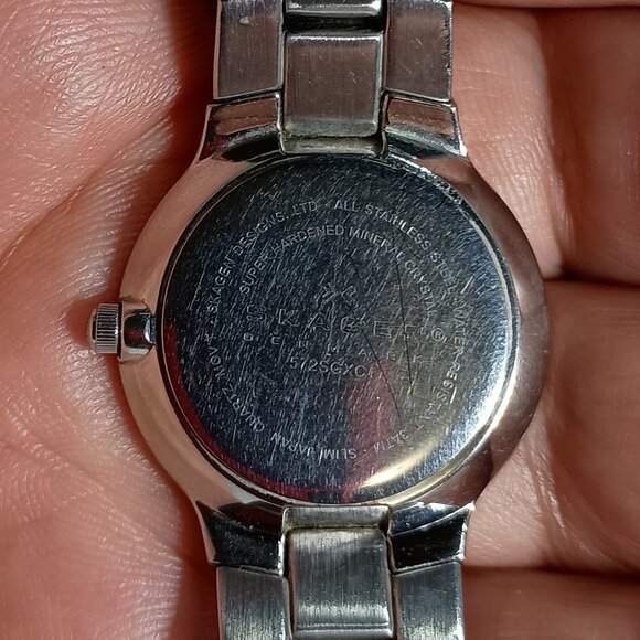 Vintage Classic Denmark Slim Skagen Silver Tone Ladies Watch New Battery Runs main image 7